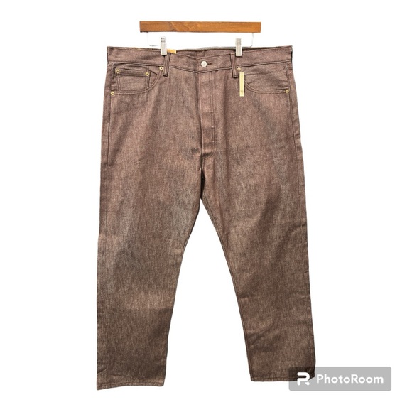 Levi's Other - Levi’s Men’s Straight Leg 501 XX Brown Rigid Denim 100% Cotton Jeans Size: 42x32